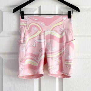 PureLuxe by Fabletics Oasis high waisted pink shorts size M